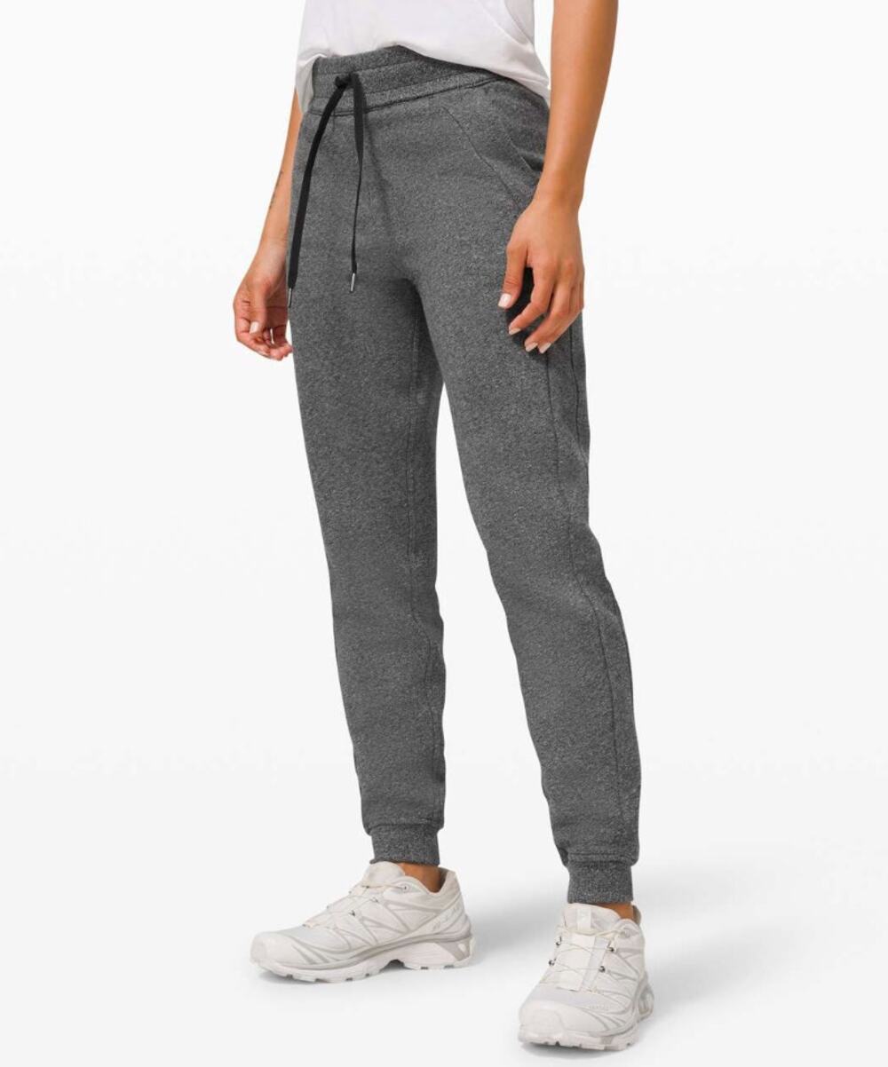 Lululemon Scuba Jogger Heathered Speckled Black Athleisure Size 8